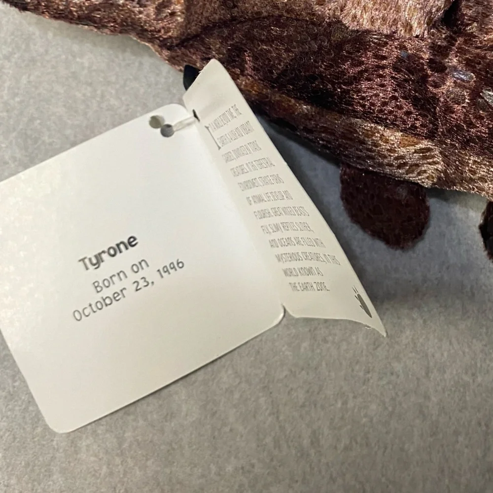 Vintage Zonies Earth Zone Collection Dinosaurs Plush Stego Tyrone Dimi 1996 NWT